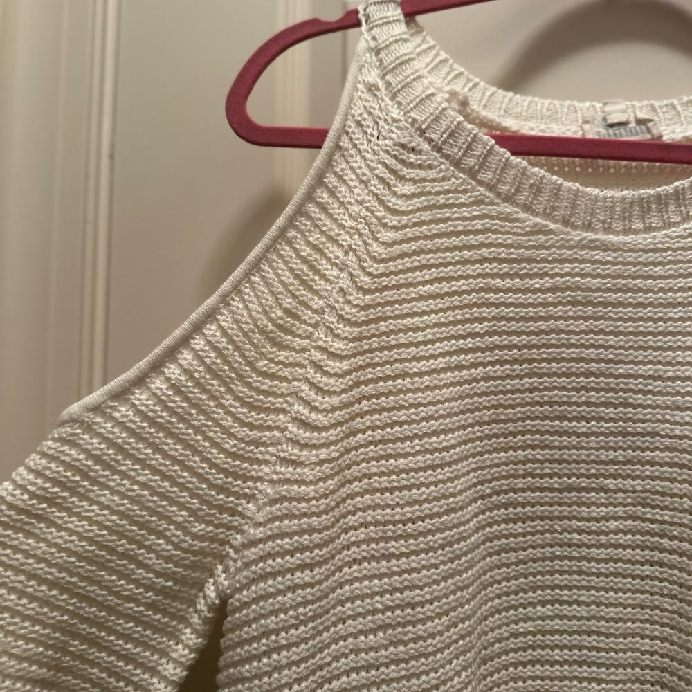 Show Me Your MuMu Cream Off-Shoulder Sweater - Picture 8 of 12